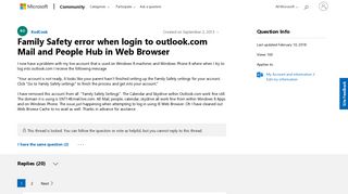 
                            6. Family Safety error when login to outlook.com Mail and People Hub ...