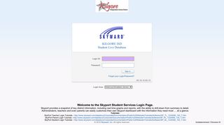 
                            5. Family/Student Access - Login - Powered by Skyward - Kilgore ISD