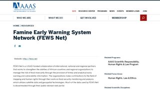 
                            13. Famine Early Warning System Network (FEWS Net) | AAAS ...