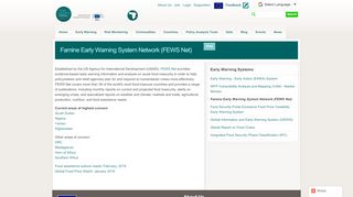 
                            11. Famine Early Warning System Network (FEWS Net) | Food ...