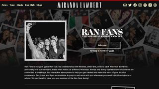 
                            13. Fan Club - Ran Fans - Miranda Lambert