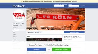
                            8. Fan-Projekt 1. FC Köln 1991 e.V. - Startseite | Facebook
