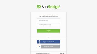 
                            8. FanBridge - Sign in to your awesome FanBridge account
