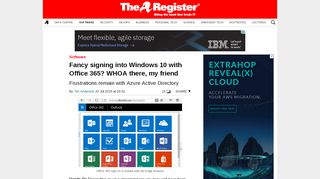 
                            13. Fancy signing into Windows 10 with Office 365? WHOA there, my ...
