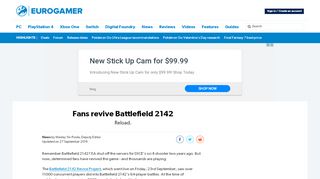 
                            13. Fans revive Battlefield 2142 • Eurogamer.net