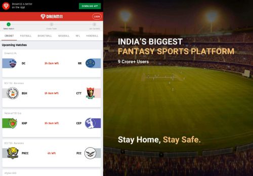 
                            3. Fantasy Cricket - Dream11