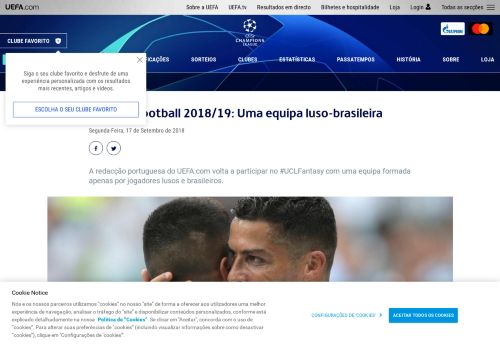 
                            5. Fantasy Football 2018/19: Uma equipa luso-brasileira - UEFA.com