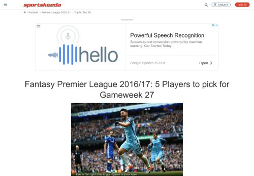 
                            10. Fantasy Premier League 2016/17: 5 Players to pick for ...