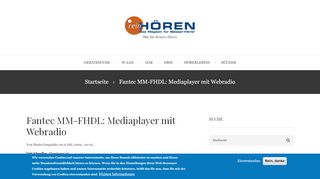 
                            12. Fantec MM-FHDL: Mediaplayer mit Webradio | rein-hoeren.de