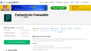 
                            13. FantomCoin Freewallet | Coin Clarity