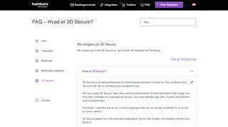 
                            2. FAQ | 3D Secure | Læs om 3D Secure her