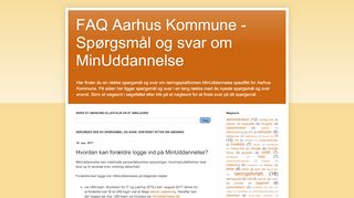 
                            9. FAQ Aarhus Kommune - Spørgsmål og svar om MinUddannelse ...
