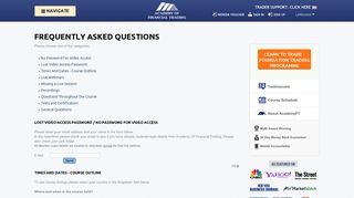 
                            3. FAQ | Academy of Financial Trading