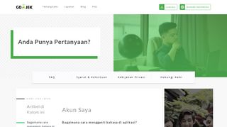 
                            11. FAQ | Akun - Akun Saya | GO-JEK Indonesia