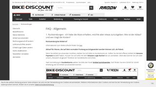 
                            2. FAQ - Allgemeine Fragen und Antworten - Bike-Discount