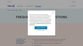 
                            13. FAQ - Allianz Careers