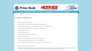 
                            11. FAQ - ALTITUDE | Internet Banking | Prime Bank Limited | Bangladesh