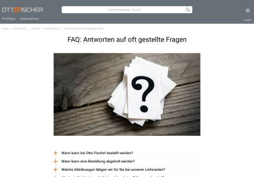 
                            10. FAQ: Antworten auf oft gestellte Fragen - Otto Fischer AG ...