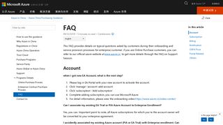 
                            8. FAQ | Azure | Azure Docs