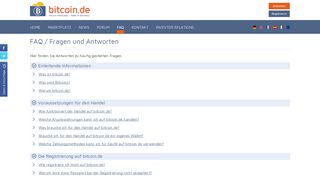 
                            6. FAQ - Bitcoin.de