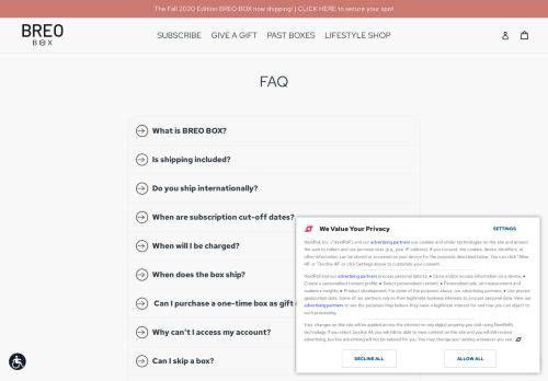 
                            11. FAQ – brēō box - breo box