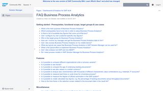 
                            4. FAQ Business Process Analytics - Solution Manager - SCN Wiki