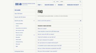 
                            3. FAQ | CBS - Copenhagen Business School