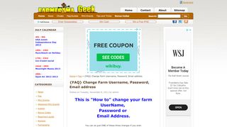 
                            12. {FAQ} Change Farm Username, Password, Email ... - Farmerama Geek