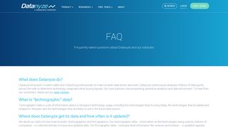 
                            6. FAQ | Datanyze