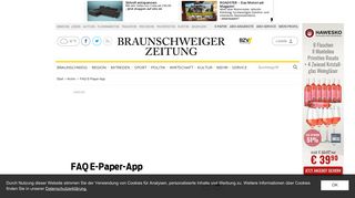 
                            5. FAQ E-Paper-App - Archiv - Braunschweiger Zeitung