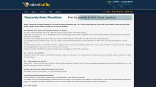 
                            3. FAQ - EdenTraffic.com