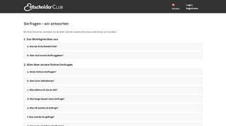 
                            3. FAQ - EntscheiderClub