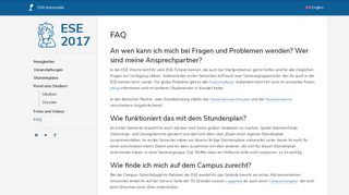 
                            10. FAQ | ESE 2017