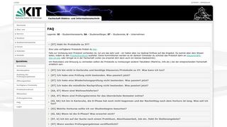 
                            9. FAQ - Fachschaft ETEC - KIT