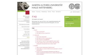 
                            6. FAQ - Fachschaftsrat - Martin-Luther-Universität Halle-Wittenberg