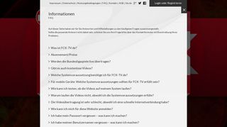 
                            3. FAQ - FCK-TV