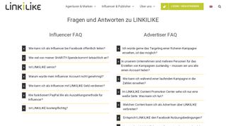 
                            7. FAQ - Fragen und Antworten zu LINKILIKE für micro Influencer