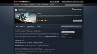 
                            5. FAQ: Fragen zur PC-Version von Destiny 2 - FAQ - Gamesplanet.com