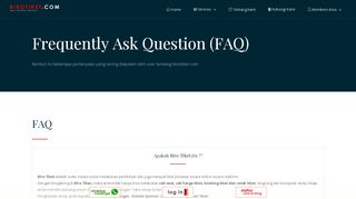 
                            6. FAQ - Frequently Ask Question Member Birotiket