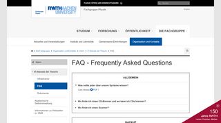
                            10. FAQ - Frequently Asked Questions - RWTH AACHEN UNIVERSITY ...