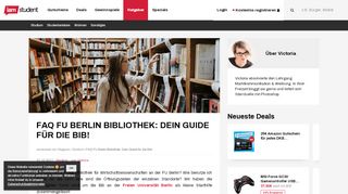 
                            5. FAQ FU Berlin Bibliothek: Dein Guide für die Bib! - iamstudent