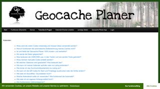 
                            13. FAQ | Geocache Planer – Terminkalender / Kalender / Geochecker ...
