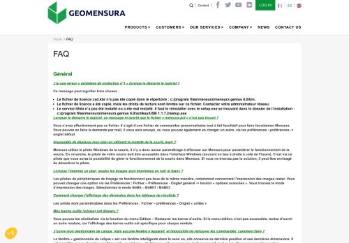 
                            12. FAQ | Geomensura