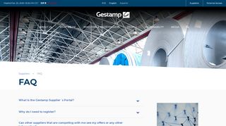 
                            7. FAQ - GESTAMP - Gestamp