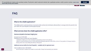 
                            8. FAQ | GLS e-Balík - e-Balik