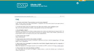 
                            5. FAQ - GSuite USP