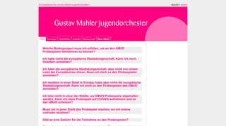 
                            8. FAQ - Gustav Mahler Jugendorchester - Probespiel