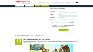 
                            5. FAQ – Handelsreisen in My Little Farmies - Upjers.com