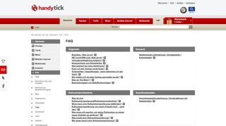 
                            6. FAQ - Handytick.de