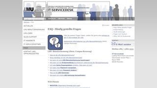 
                            3. FAQ - Häufig gestellte Fragen - LMU IT-Servicedesk - LMU München